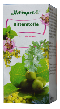 Bitter herbs, 30 herbal tablets - with loss of appetite, weak digestion, the herbs release the digestive juices, relax, eliminate bloating
